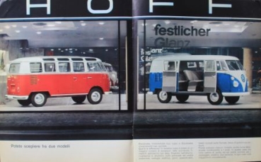 Volkswagen T1 Transporter Modelprogram 1965 Carbrochure  (3060)
